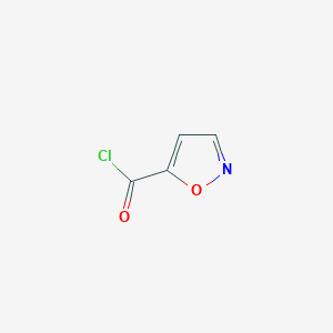 molecular formula C4H2ClNO2 B1301186 Isoxazole-5-carbonyl chloride CAS No. 62348-13-4