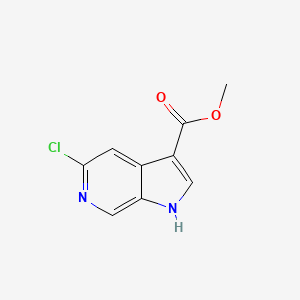 molecular formula C9H7ClN2O2 B13011882 methyl 5-chloro-1H-pyrrolo[2,3-c]pyridine-3-carboxylate 