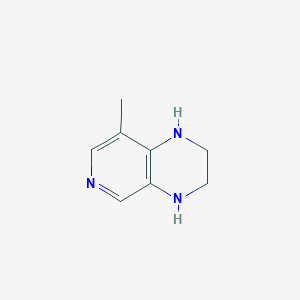 molecular formula C8H11N3 B13011890 8-Methyl-1,2,3,4-tetrahydropyrido[3,4-b]pyrazine 