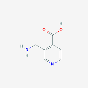 molecular formula C7H8N2O2 B13011931 3-(Aminomethyl)isonicotinic acid 