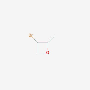 molecular formula C4H7BrO B13011939 3-Bromo-2-methyloxetane 