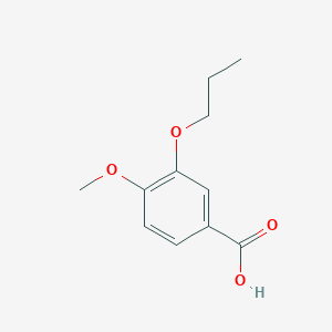 molecular formula C11H14O4 B1301194 4-Methoxy-3-propoxybenzoic acid CAS No. 5922-57-6