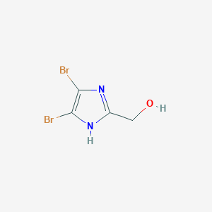 molecular formula C4H4Br2N2O B13011971 (4,5-Dibromo-1H-imidazol-2-yl)methanol 