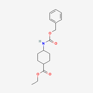 molecular formula C17H23NO4 B13011977 Ethyl 4-(((benzyloxy)carbonyl)amino)cyclohexanecarboxylate 