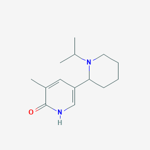 molecular formula C14H22N2O B13011979 5-(1-Isopropylpiperidin-2-yl)-3-methylpyridin-2(1H)-one 