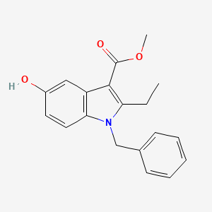 molecular formula C19H19NO3 B1301200 Methyl 1-benzyl-2-ethyl-5-hydroxy-1H-indole-3-carboxylate CAS No. 184705-03-1