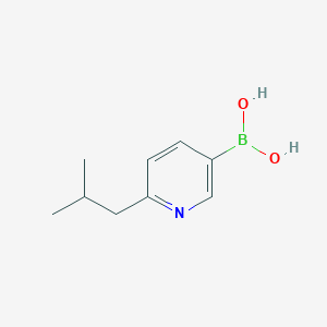 molecular formula C9H14BNO2 B13012024 (6-Isobutylpyridin-3-yl)boronic acid 