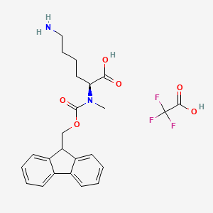 molecular formula C24H27F3N2O6 B13012037 Fmoc-N(Me)Lys-OH.TFA 