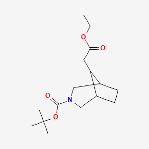 Tert-butyl 8-(2-ethoxy-2-oxoethyl)-3-azabicyclo[3.2.1]octane-3-carboxylate