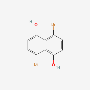 molecular formula C10H6Br2O2 B13012085 4,8-Dibromonaphthalene-1,5-diol 