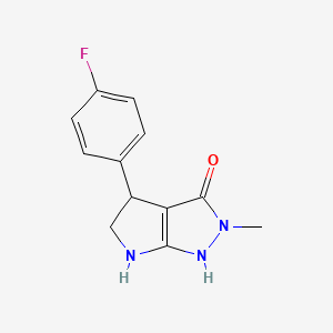 4-(4-Fluorophenyl)-2-methyl-2,4,5,6-tetrahydropyrrolo[2,3-c]pyrazol-3-ol