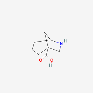 molecular formula C8H13NO2 B13012098 6-Azabicyclo[3.2.1]octane-1-carboxylic acid 