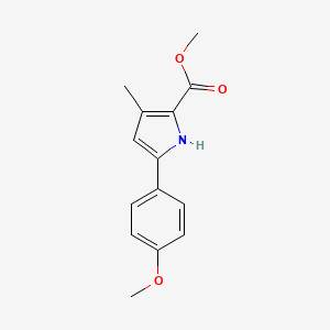 Methyl 5-(4-methoxyphenyl)-3-methyl-1H-pyrrole-2-carboxylate