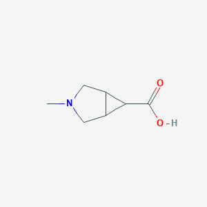 molecular formula C7H11NO2 B13012137 exo-3-Methyl-3-azabicyclo[3.1.0]hexane-6-carboxylic acid 