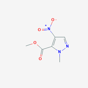 molecular formula C6H7N3O4 B1301214 1-甲基-4-硝基-1H-吡唑-5-甲酸甲酯 CAS No. 309740-49-6
