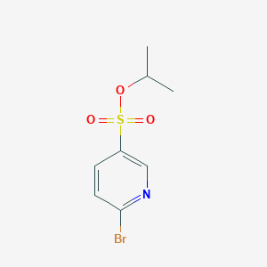 molecular formula C8H10BrNO3S B13012148 Isopropyl 6-bromopyridine-3-sulfonate 