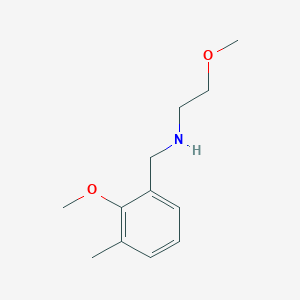 molecular formula C12H19NO2 B13012154 2-Methoxy-N-(2-methoxy-3-methylbenzyl)ethanamine 