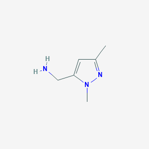 molecular formula C6H11N3 B1301218 (1,3-二甲基-1H-吡唑-5-基)甲胺 CAS No. 499770-63-7