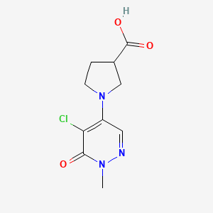 1-(5-Chloro-1-methyl-6-oxo-1,6-dihydropyridazin-4-yl)pyrrolidine-3-carboxylic acid