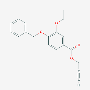 molecular formula C19H18O4 B13012208 Prop-2-yn-1-yl 4-(benzyloxy)-3-ethoxybenzoate 