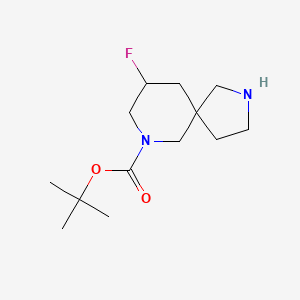 tert-Butyl 9-fluoro-2,7-diazaspiro[4.5]decane-7-carboxylate