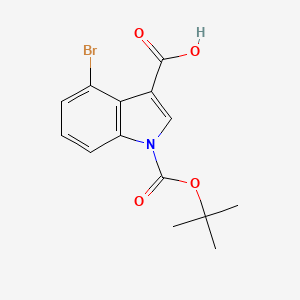 4-Bromo-1-(tert-butoxycarbonyl)-1H-indole-3-carboxylic acid