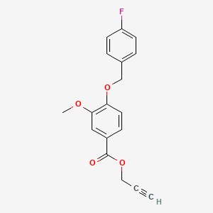 Prop-2-yn-1-yl 4-((4-fluorobenzyl)oxy)-3-methoxybenzoate