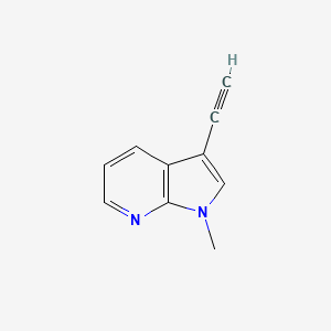 molecular formula C10H8N2 B13012277 3-ethynyl-1-methyl-1H-pyrrolo[2,3-b]pyridine CAS No. 1638767-94-8