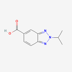 molecular formula C10H11N3O2 B13012312 2-Isopropyl-2H-benzo[d][1,2,3]triazole-5-carboxylic acid 