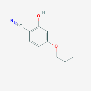 molecular formula C11H13NO2 B13012316 2-Hydroxy-4-isobutoxybenzonitrile 