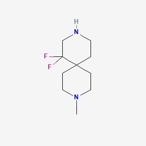 1,1-Difluoro-9-methyl-3,9-diazaspiro[5.5]undecane