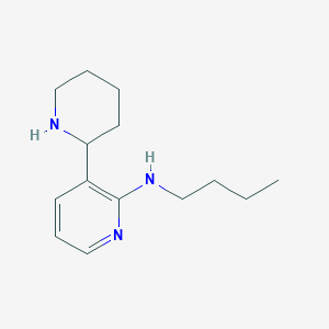 molecular formula C14H23N3 B13012357 N-Butyl-3-(piperidin-2-yl)pyridin-2-amine 