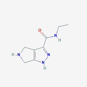 molecular formula C8H12N4O B13012403 N-Ethyl-2,4,5,6-tetrahydropyrrolo[3,4-c]pyrazole-3-carboxamide 