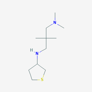 molecular formula C11H24N2S B13012405 N1,N1,2,2-Tetramethyl-N3-(tetrahydrothiophen-3-yl)propane-1,3-diamine 