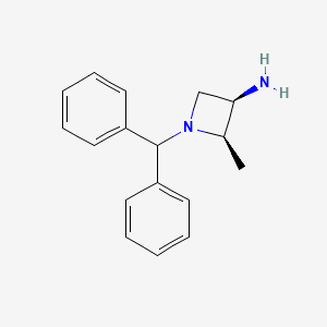 molecular formula C17H20N2 B13012411 cis-1-Benzhydryl-2-methyl-azetidin-3-amine CAS No. 164906-72-3