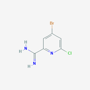 4-Bromo-6-chloropicolinimidamide