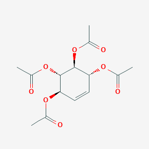 molecular formula C14H18O8 B13012538 ConduritolBTetraacetate 