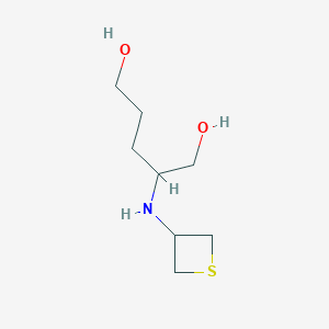 2-(Thietan-3-ylamino)pentane-1,5-diol