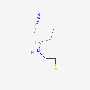 3-(Thietan-3-ylamino)pentanenitrile