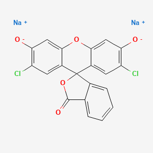 molecular formula C20H8Cl2Na2O5 B13012618 Sodium 2',7'-dichloro-3-oxo-3H-spiro[isobenzofuran-1,9'-xanthene]-3',6'-bis(olate) 