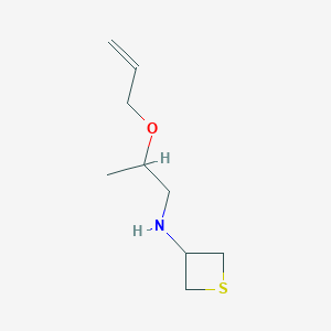 molecular formula C9H17NOS B13012631 N-(2-(Allyloxy)propyl)thietan-3-amine 