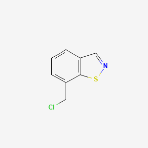 molecular formula C8H6ClNS B13012650 7-(Chloromethyl)benzo[d]isothiazole 