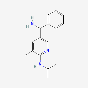 5-(Amino(phenyl)methyl)-N-isopropyl-3-methylpyridin-2-amine