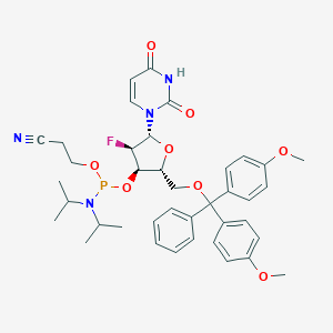 molecular formula C39H46FN4O8P B130127 2'-F-dU磷酰胺 CAS No. 146954-75-8