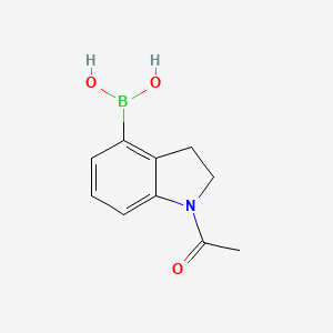 molecular formula C10H12BNO3 B13012762 (1-Acetylindolin-4-yl)boronicacid 