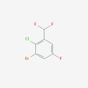 1-Bromo-2-chloro-3-(difluoromethyl)-5-fluorobenzene