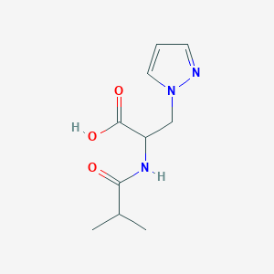 2-Isobutyramido-3-(1H-pyrazol-1-yl)propanoic acid