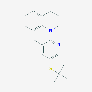 molecular formula C19H24N2S B13012833 1-(5-(tert-Butylthio)-3-methylpyridin-2-yl)-1,2,3,4-tetrahydroquinoline 