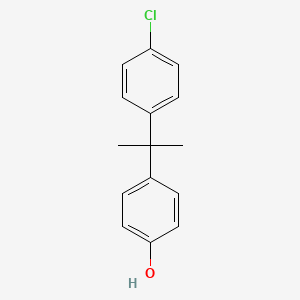 molecular formula C15H15ClO B1301288 4-[1-(4-Chloro-phenyl)-1-methyl-ethyl]-phenol CAS No. 1989-04-4