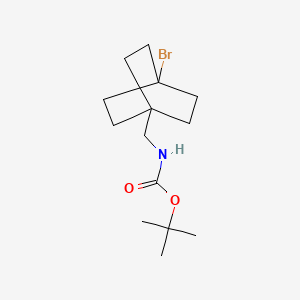 tert-butyl N-[(4-bromo-1-bicyclo[2.2.2]octanyl)methyl]carbamate